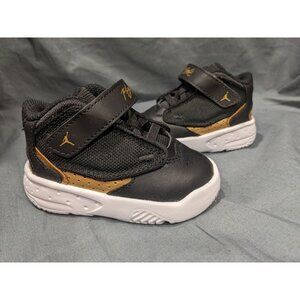 Nike Toddlers Jordan Flight Max Aura 4   (TD) Sneakers Black/Gold Size 4 NEW NO